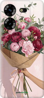 Силіконовий чехол Півонії 1 для Tecno Pova 5 - 6705u-3139 изображение 
