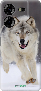 Силиконовый чехол Бегущий волк для Tecno Pova 5 - 826u-3139 изображение 