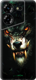 Силиконовый чехол Дьявольский волк для Tecno Pova 5 - 833u-3139 изображение 