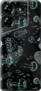 Силиконовый чехол Медузы для Tecno Pova 5 - 906u-3139 изображение 