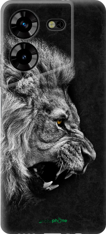 Силиконовый чехол Лев для Tecno Pova 5 - 1080u-3139 изображение 