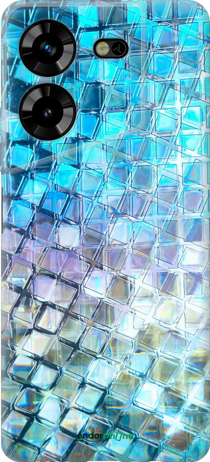 Силиконовый чехол Переливающаяся чешуя для Tecno Pova 5 - 227u-3139 изображение 