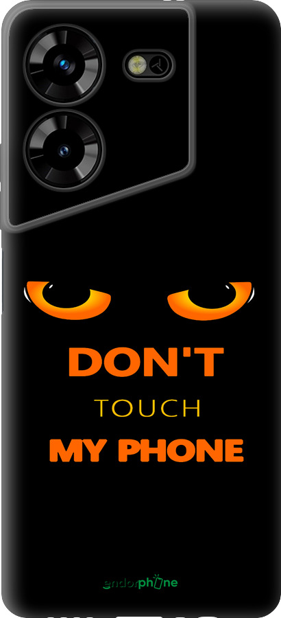 Силиконовый чехол Don't touch the phone для Tecno Pova 5 - 4261u-3139 изображение 