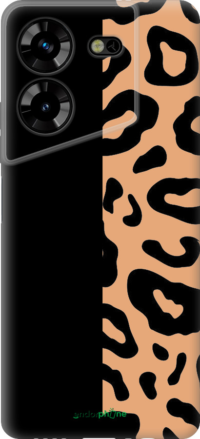 Силиконовый чехол Пятна леопарда для Tecno Pova 5 - 4269u-3139 изображение 