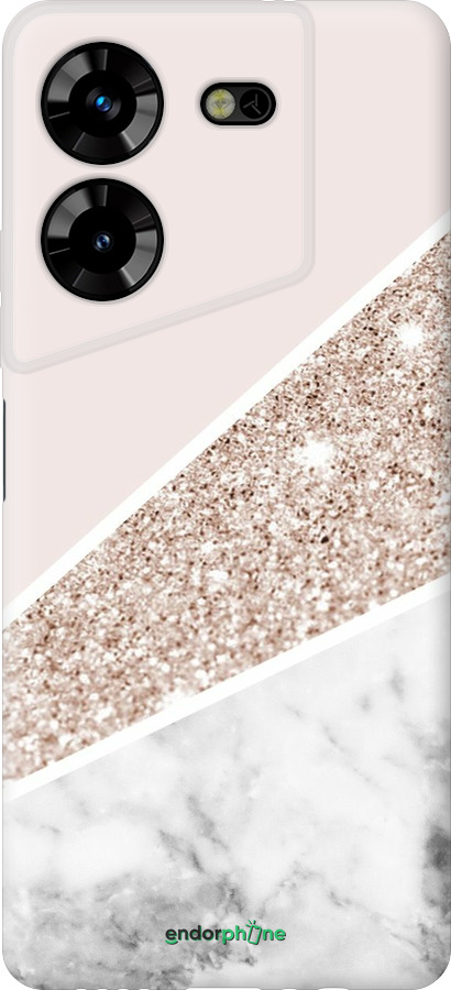 Силиконовый чехол Пастельный мрамор для Tecno Pova 5 - 4342u-3139 изображение 