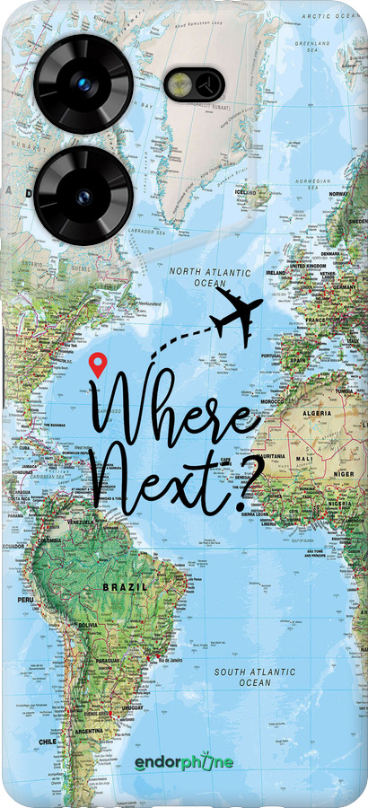 Силиконовый чехол Путешествие для Tecno Pova 5 - 4503u-3139 изображение 