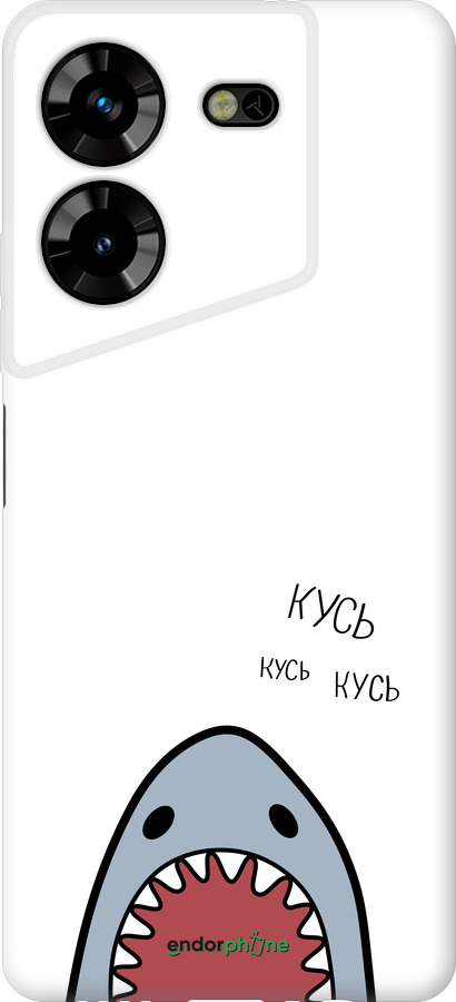 Силіконовий чехол Акула для Tecno Pova 5 - 4870u-3139 изображение 