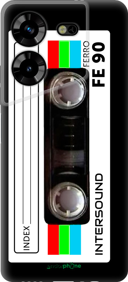 Силиконовый чехол Кассета с90 для Tecno Pova 5 - 4894u-3139 изображение 