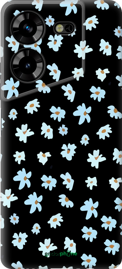 Силиконовый чехол Цветочный для Tecno Pova 5 - 4900u-3139 изображение 