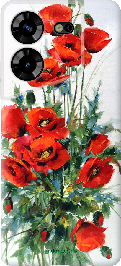 Силіконовий чехол Маки для Tecno Pova 5 - 523u-3139 изображение 