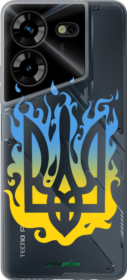 Силіконовий чехол Герб v1 для Tecno Pova 5 - 5258u-3139 изображение 