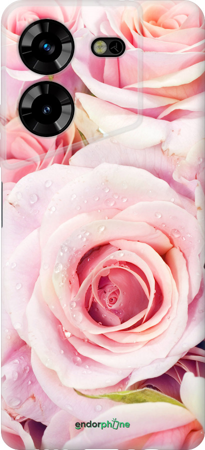 Силіконовий чехол Троянди для Tecno Pova 5 - 525u-3139 изображение 