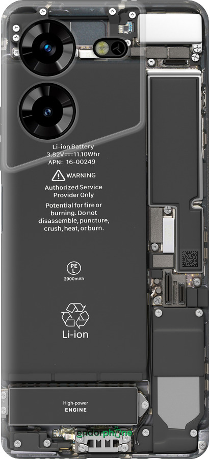 Силиконовый чехол Детали смартфона для Tecno Pova 5 - 5487u-3139 изображение 