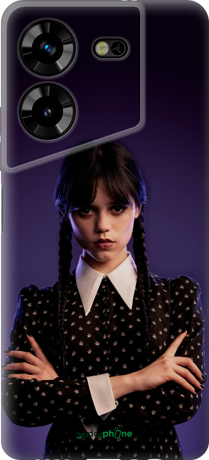 Силіконовий чехол Wednesday v3 для Tecno Pova 5 - 5517u-3139 изображение 