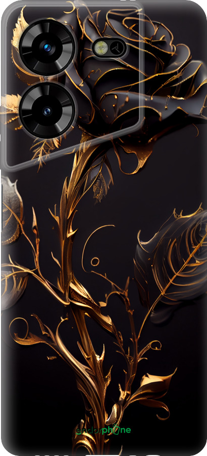 Силиконовый чехол Роза 3 для Tecno Pova 5 - 5552u-3139 изображение 