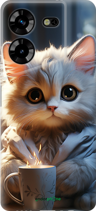 Силиконовый чехол White cat для Tecno Pova 5 - 5646u-3139 изображение 