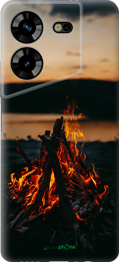 Силиконовый чехол Огонь для Tecno Pova 5 - 6021u-3139 изображение 