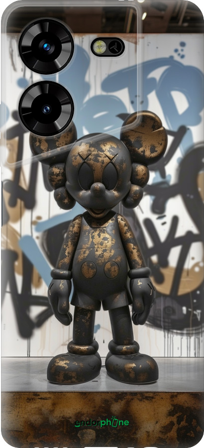 Силиконовый чехол Bronze kaws v2 для Tecno Pova 5 - 6098u-3139 изображение 