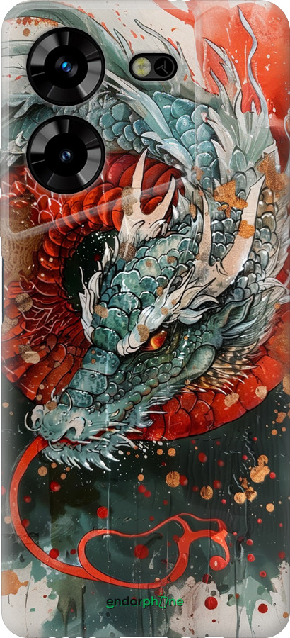 Силиконовый чехол Стихия огня для Tecno Pova 5 - 6101u-3139 изображение 