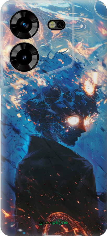 Силіконовий чехол Сатору Годжо для Tecno Pova 5 - 6129u-3139 изображение 