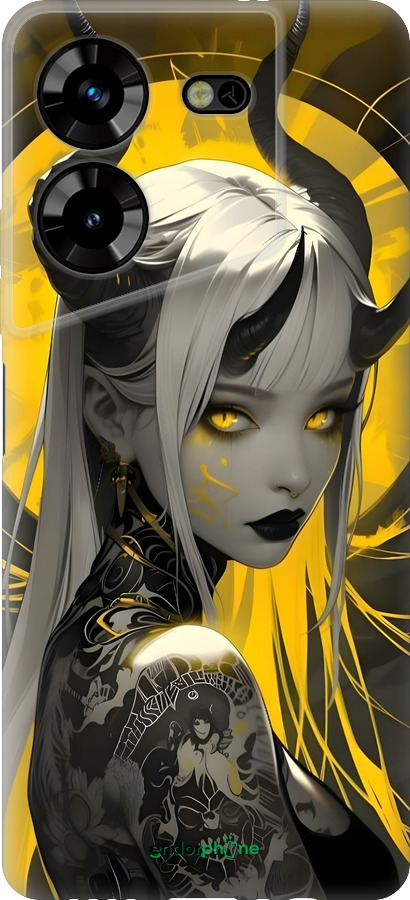 Силиконовый чехол Аниме демон 2 для Tecno Pova 5 - 6309u-3139 изображение 