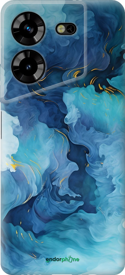 Силиконовый чехол Акварель для Tecno Pova 5 - 6320u-3139 изображение 