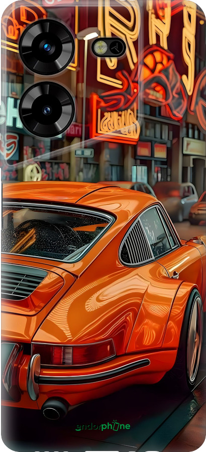 Силиконовый чехол Порше для Tecno Pova 5 - 6334u-3139 изображение 