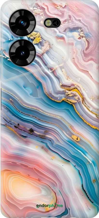 Силіконовий чехол Мрамор красивый для Tecno Pova 5 - 6376u-3139 изображение 