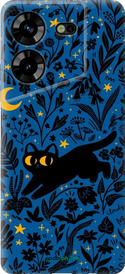 Силиконовый чехол Летняя ночь для Tecno Pova 5 - 6472u-3139 изображение 