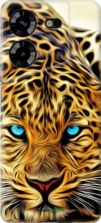 Силиконовый чехол Леопард для Tecno Pova 5 - 6611u-3139 изображение 