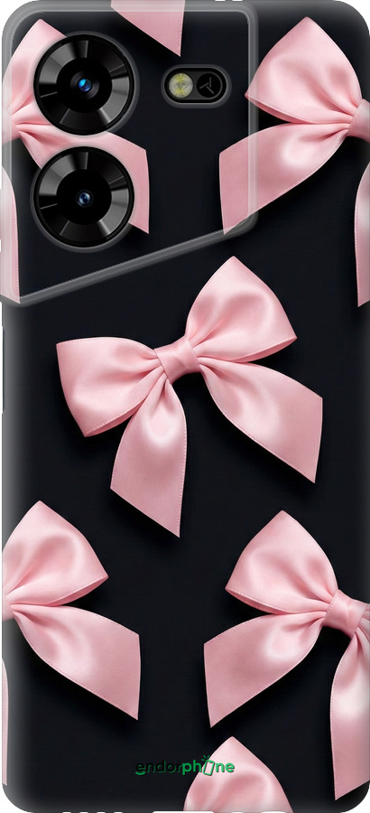 Силіконовий чехол Coquette Ribbons Dark Coquette для Tecno Pova 5 - 6767u-3139 изображение 