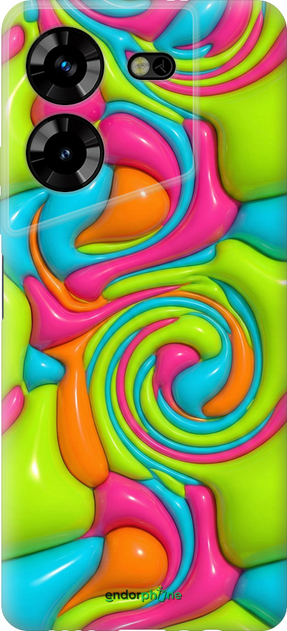 Силиконовый чехол Y2K Jelly Dream для Tecno Pova 5 - 6780u-3139 изображение 