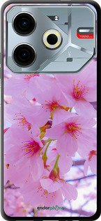 TPU чехол Сакура для Tecno POVA 6 Neo - 6029b-3753 изображение 