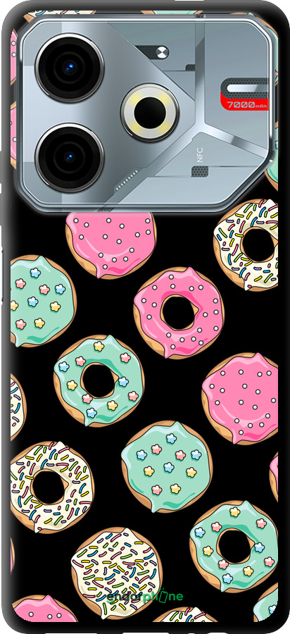TPU чехол Пончики 1 для Tecno POVA 6 Neo - 4657b-3753 изображение 