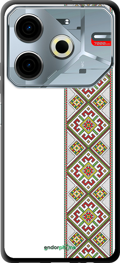 TPU чехол Вишиванка 8 для Tecno POVA 6 Neo - 574b-3753 изображение 