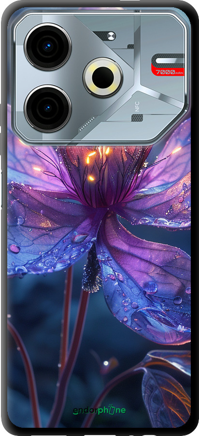 TPU чехол Магічна квітка для Tecno POVA 6 Neo - 6038b-3753 изображение 