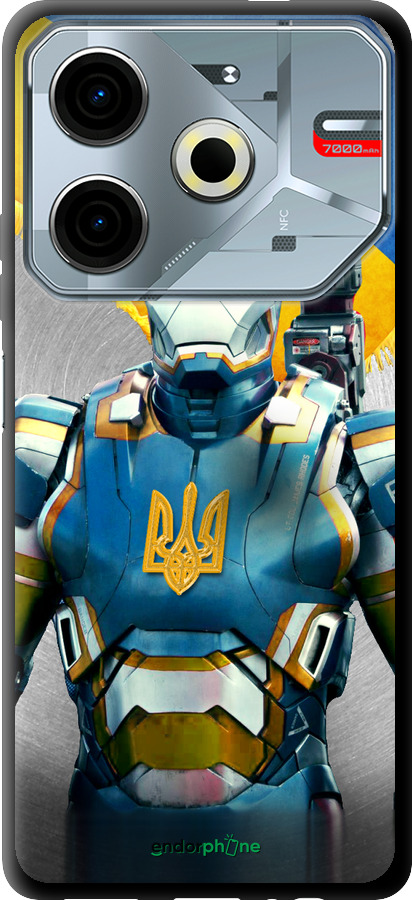 TPU чехол Український кіборг  для Tecno POVA 6 Neo - 980b-3753 изображение 