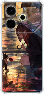 Силіконовий протиударний с посиленими кутами чехол Anime для Tecno POVA 6 Neo - 6609sp-3753 изображение 