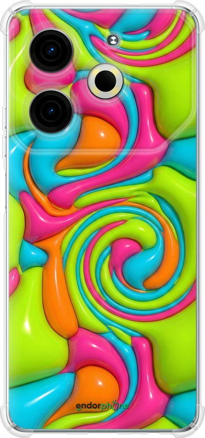 Силикон с усиленными углами чехол Y2K Jelly Dream для Tecno POVA 6 Neo - 6780sp-3753 изображение 