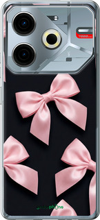 Силіконовий чехол Coquette Ribbons Dark Coquette для Tecno POVA 6 Neo - 6767u-3753 изображение 