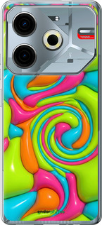 Силиконовый чехол Y2K Jelly Dream для Tecno POVA 6 Neo - 6780u-3753 изображение 