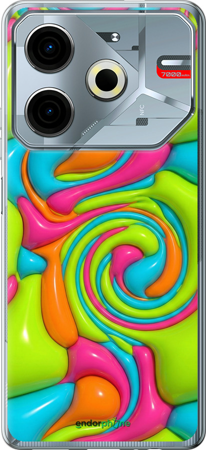 Силиконовый чехол Y2K Jelly Dream для Tecno POVA 6 Neo - 6780u-3753 изображение 