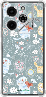 Силикон с усиленными углами чехол Котята v3 для Tecno Pova 6 Pro - 1223sp-3689 изображение 