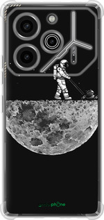 Силіконовий протиударний с посиленими кутами чехол Moon in dark для Tecno Pova 6 Pro - 4176sp-3689 изображение 