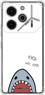Силикон с усиленными углами чехол Акула для Tecno Pova 6 Pro - 4870sp-3689 изображение 
