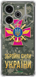 Силіконовий протиударний с посиленими кутами чехол ЗСУ для Tecno Pova 6 Pro - 5269sp-3689 изображение 