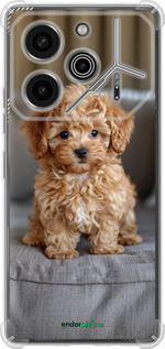 Силикон с усиленными углами чехол Mini-maltipoo для Tecno Pova 6 Pro - 6158sp-3689 изображение 