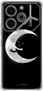 Силикон с усиленными углами чехол Лунные объятия для Tecno Pova 6 Pro - 6508sp-3689 изображение 