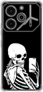 Силикон с усиленными углами чехол Скелет делает Selfie для Tecno Pova 6 Pro - 6535sp-3689 изображение 