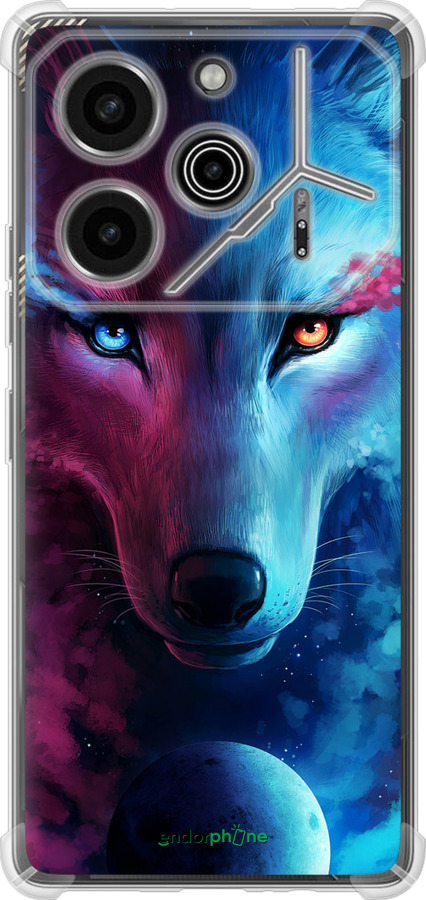 Силикон с усиленными углами чехол Арт-волк для Tecno Pova 6 Pro - 3999sp-3689 изображение 